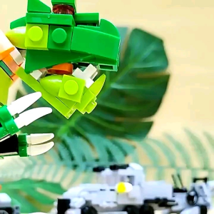 6in1 building block dinasours world mecha missile vehicle robot toy car assembly model