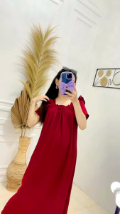 DRESS CRINGKLE AIRFLOW KEKINIAN KARET