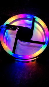 Rainbow LED Cooling Fan RGB 120mm 12cm DC 12V Brushless Cooler For Computer Case PC CPU