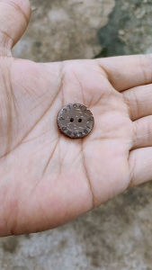 Kancing Batok Kelapa Custom Nama Brand