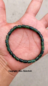 Gelang Asli Aceh: Batu Giok Black Jade Ukuran 8
