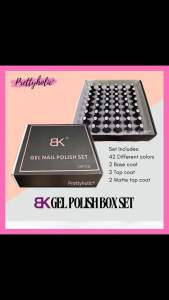 BK Gel Nail Polish UV LED Soak Off Manicure Pedicure Package Bundle Boxed Set 48pcs 8ml
