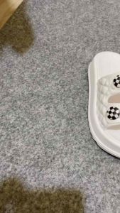 WAJIB TURUN SIZE! Sandal Slop Kancing Ban2 Wedges Kekinian Fashion