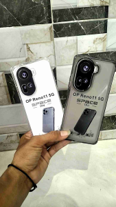 Softcase Space Oppo Reno 11 5G Case Slikon Premium Clear Hitam Bening Transparan Full Cover