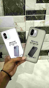 Softcase Space Xiaomi Redmi A1 / A2 Case Slikon Premium Clear Hitam Bening Transparan Full Cover