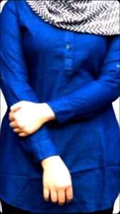 Denim kapas Baju muslimah lengan penuh separuh Batton kapas lembut febris untuk stok siap womene mura mura S-5xl