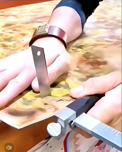 Dao rọc giấy inox Dụng cụ rọc giấy đa năng 6 trong 1 vặn vít vặn bu lông mở nắp hộp cắt thước kẻ khui bia bằng thép