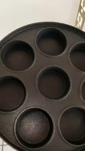 กระทะ8หลุมเคลือปเทปล่อน ทำบ้าบิ่นโอปันยากิ ไข่ดาวข้าวจีพร้อมส่ง