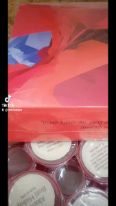 Roti & Anggur Anggur Perjamuan + Hosti ayat 50 cups/box Exclusive
