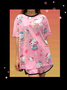 Mei Mei Premium Quality Cartoon Adult Drifit Casual 2pcs set