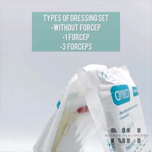 Medical Dressing Set 1 Forcep 0 Forcep Sterile [Set of 10 Packs Dressing Set]