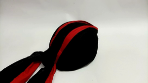 Blangkon Lipat Jogja Koncer Hitam Plisir Merah