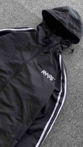 Jaket Linea Running Sport Vintage Pria Wanita Bahan Parasut Taslan Jn Stripe Jacket