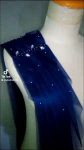 Sayap Pundak Mutiara Model Rempel Tinggi 80cm