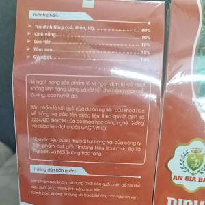 Trà Đinh Lăng AGB Hỗ Trợ An Thần Ngủ Ngon hộp 80 túi lọc 400gr