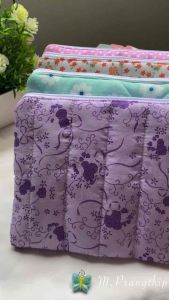 🔥พร้อมส่ง🔥 กระเป๋าผ้าใส่เครื่องสำอาง ลายดอกไม้ มี 3 สี ✨💕