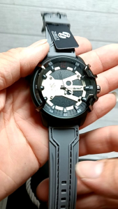 JAM TANGAN PRIA DESAIN SPORT TANGGAL AKTIF TAKI KARET