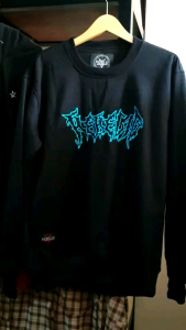SWEATER CREWNECK REBELION LOGO FULL BORDIR BAHAN BERKUALITAS DI JAMIN MURAH COD BISA BAYAR DI TEMPAT