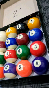 2 inches billiard balls set for JUNIOR or BAR table