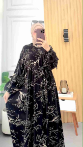 Gamis Rayon Motif Premium: Tips Memilih & Mengenakan