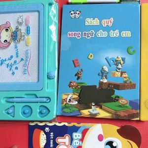 Combo Sách điện tử song ngữ Anh - Việt *  Tặng Kèm bảng tự xoá + Tập tô + 3pin + bút