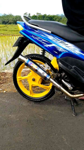 Knalpot Salemba Blue PNP Original Vin Projects Mio Aerox Nmax Vario New Vario 160
