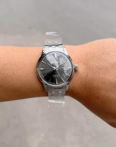 ĐỒNG HỒ NAM CHÍNH HÃNG SEIKO SRPE17J1 Automatic Presage Cocktail Grey Dial Hardlex Silver Stainless Steel For Men