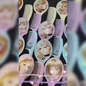 (1 SET) CERMIN OVAL PLUS SISIR / SISIR DAN CERMIN PRINCES 3D / CERMIN GAGANG + SISIR / KACA RIAS CUTE / COMB & MIRROR / KGS5830