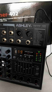 MIXER ASHLEY PANTHER-402 ORIGINAL PHANTER402 4 CHANEL ASHLEY PANTHER 402 MP3 BLUETOOTH PC SOUNDCARD