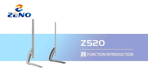 Zeno Z520 32"-75"  Universal Table Top TV Stand Mount for 32 36 40 42 43 49 50 55 60 65 70 75" LCD LED Flat/Curved Screen TVs 3 Level Height Adjustable TV Iron Legs Strong TV Base Holds up to 50kg  Max VESA 600x400mm