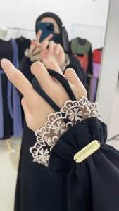 Abaya Hitam Jetblack Gamis Basic Abaya Yumna