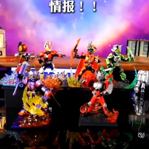[12cm] BLOKEES Masked Kamen Rider BUFFA Building Blocks Acrylic Stage Stand Movable Toys