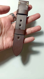 strap jam tangan kulit brown/ strap jam tangan kulit original