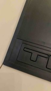 Karpet lumpur TRD Tulisan Polos & Karet ceceret spakbor mobil 1Set(Kiri Kanan)