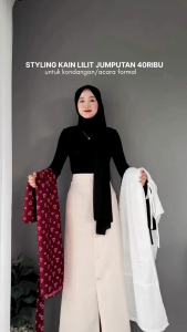 Ajila Outer Tunik Mix Ceruty | Outer Lebaran | Outer Kondangan | Outer Pantai |Brukat