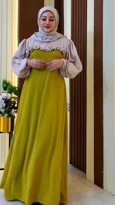 DIVARINA DRESS TWO TONE / GAMIS CRINGKEL AIRFLOW PREMIUM