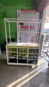 Rak Piring Alumunium Hijau Daun [Khusus Lingkup Subang dan sekitarnya]