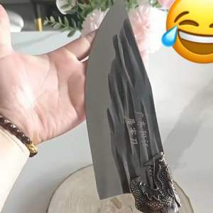 Kitchen Knife Stainless Steel Meat Knife E45 Wood Handle ဓား