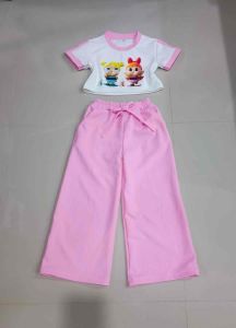 ชุดเด็กน่ารัก สกรีนตัวทรงสวยใส่น่ารัก เกงทรงคาโก้