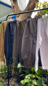 Kemeja Panjang Pria Dewasa Polos The Qacip Premium Bahan Full Catton Non Stretch/Kemeja Lapangan Panjang Basic Dewasa/Cod