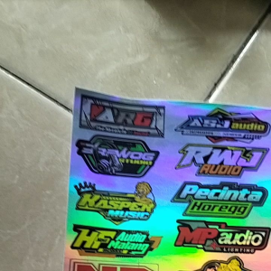 Stiker Hologram Audio & Sound System: Paket Stiker 1 Lembar Berkualitas