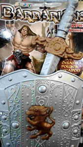 Barbarians with shield 2n1 for props events film costume toys for kids