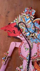 Wayang Kulit Asli Bolodewo Merah Jambu Ukuran Standar Dalang - Lazada