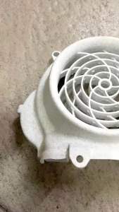 Cover Kipas Motor Beat Karbu Warna Putih Doff + Gliter Cover Fan Beat Karbu Untuk Beat Karbu Cover Kipas Beat Karbu