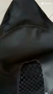 Kulit jok motor Enzo mix catur bahan tebal dan berkualitas