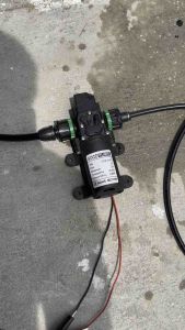 ชุดพ่นหมอกไอน้ำ แท่งดัด20cm 10หัวพ่น ทองเหลือง 10M คลายร้อนลดฝุ่นละออง ปั๊ม12V รดน้ำต้นไม้ cooling mist spray