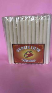 Lilin Putih  Isi 50 Batang T 03 Panjang 16 Cm Diameter 13 Cm Candle-Murah-Lampu-Grosir-Besar(Pack-T03-50-Putih)