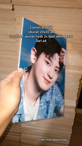 hiasan dinding kpop MINGYU SEVENTEEN FOTO+BINGKAI KAYU 20X30 DEKORASI KAMAR KPOP