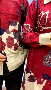 BISA COD Tunic Coupel Seragam Batik Kantor Baju Pria Wanita Dewasa
