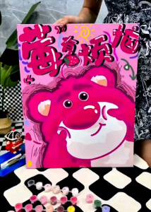 LS NEW Children Canvas Painting / Melukis Mewarnai Kanvas Nomor Prakarya Anak